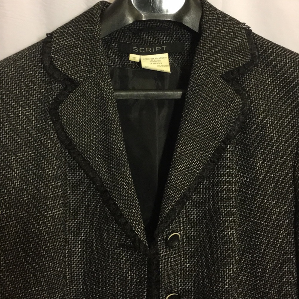 Script Black And White Jacket 12 - image 2